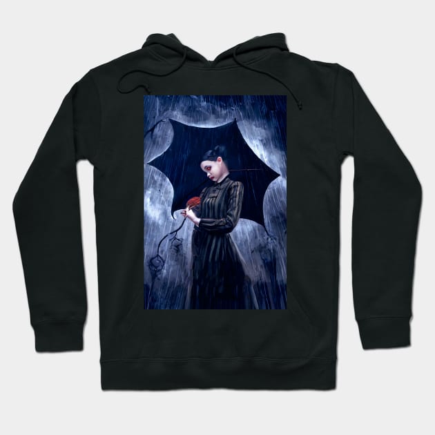 Wednesday addams Series Cover recreated Hoodie by AIPerfection